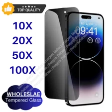 Lot Privacy Tempered Glass Screen Protector For iPhone 7/8/11/12/13/14/15 XS XR