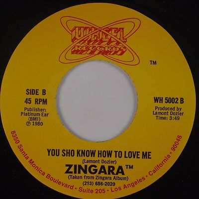 ZINGARA: You Sho Know How To Love Me WHEEL Modern Soul NM Super 45