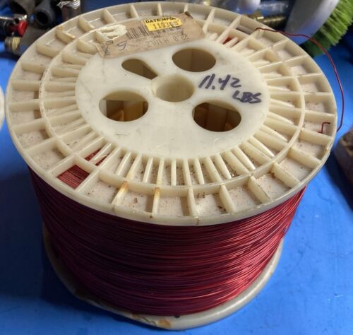 22 AWG Gauge Enameled Copper Magnet Wire 11 lbs Phelps Dodge *NICE* 10Lbs - Picture 2 of 6