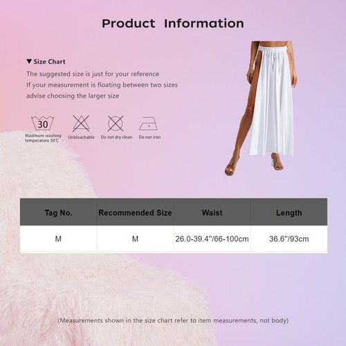 Women Maxi Elegant Dancewear Swing Skirt Elastic Waist Stage Contemporary Latin - Bild 46 von 189
