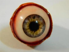 HALLOWEEN HORROR PROP EYEBALL POPPERS for skull or mask Infected Gray