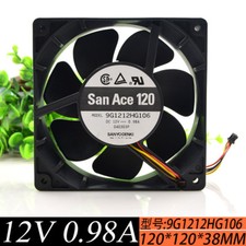 Sanyo 9G1212HG106 12V 0.98A 12CM 3 line double ball large air volume cooling fan