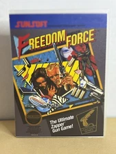 Freedom Force (Nintendo Entertainment System, 1988) Cart & Hard Plastic Case!!