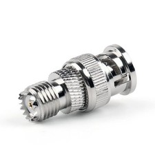 1Pc Adapter BNC Plug Male To Mini UHF Female Jack RF Connector Straight M/F