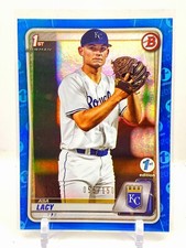 2020 Bowman 1st Edition Asa Lacy Blue Foil Refractor 55/150 Royals HOT ROOKIE RC
