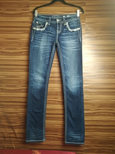 Miss Me Signature Straight Jeans Size 