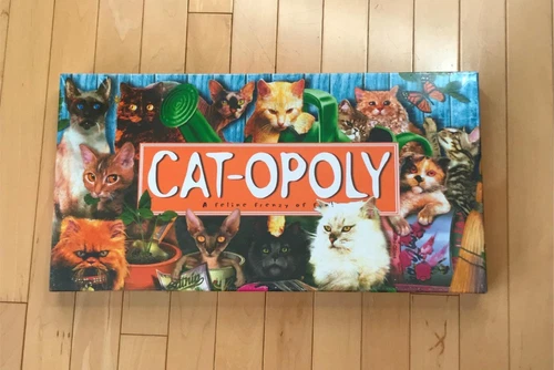 Cat-Opoly Game by Late For the Sky 100% complete Sealed - Monopoly Style