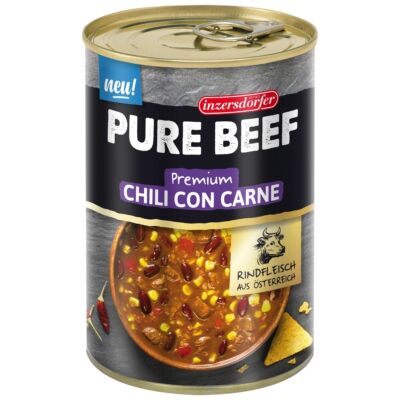 (11,13 EUR/kg) Inzersdorfer Pure Beef Premium, Chili con Carne, 400 g,