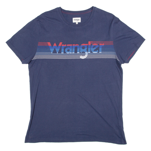 WRANGLER Herren T-Shirt Blau M
