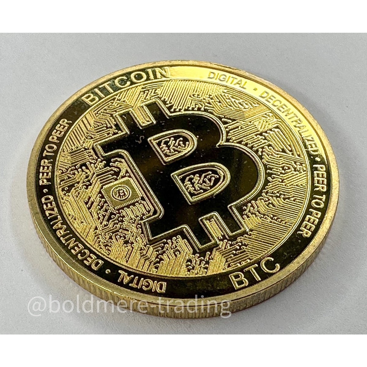 Bitcoin Gold-Plated Coin Ornament ビット Bitcoin Gold-Plated Coin Ornament ビット Bitcoin Coin Souvenir