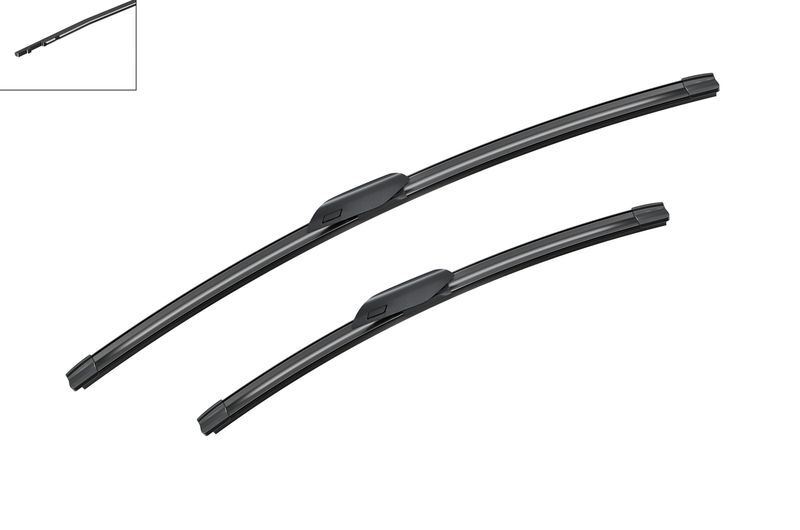 BOSCH A985S Flat Wiper Blade Front Windscreen Set 650/475mm Length Fits Audi A3