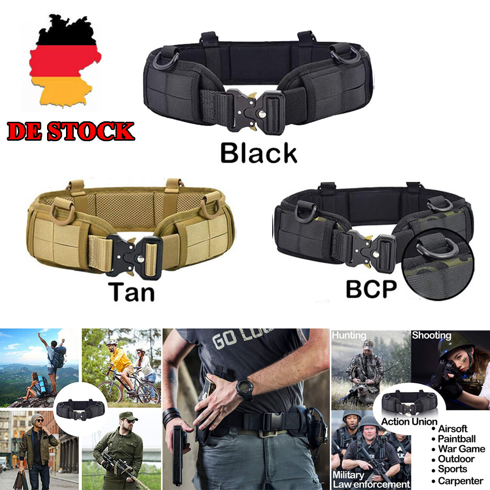 BESTKEE Taktischer Gürtel Herren - Elastischer Arbeitsgürtel Mit Schnellverschluss