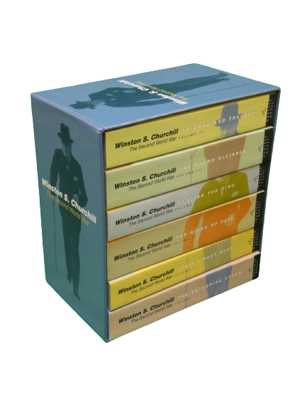 The Second World War WW II by Winston Churchill - Six Book Box Set USED