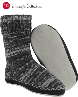 extra Breite Ledersohle für Hüttenschuhe mit Wolleinlage