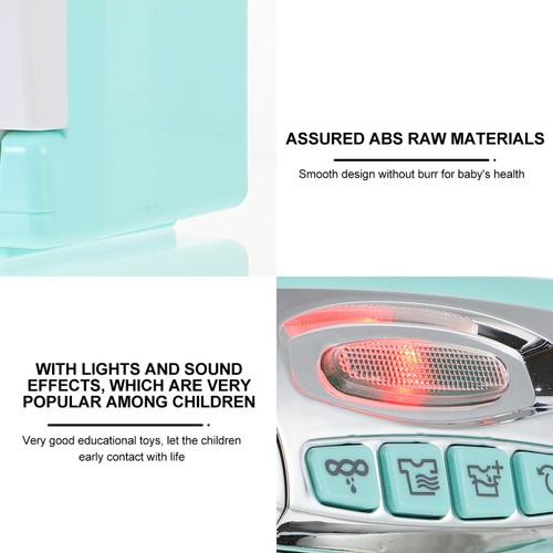 Simulated Washing Machine Washing Machine Laundry Set Early Learning Toy - Bild 10 von 12