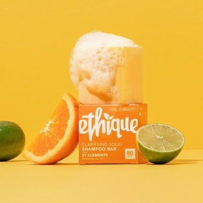 Ethique - St Clements - Clarifying Solid Shampoo Bar for Oily Hair 3.88 oz - NEW