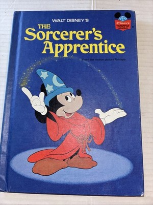 Walt Disney's The Sorcerer's Apprentice Vintage 1973 Hardcover Book Club Edition