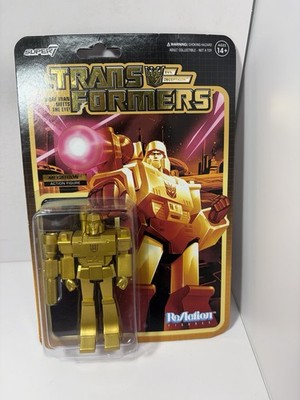 EXCLUSIVE SUPER7 TRANSFORMERS GOLD MEGATRON ACTION FIGURE MOC REACTION