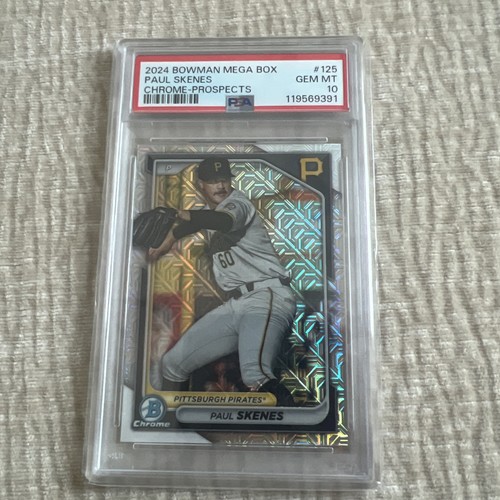 2024 Bowman Mega Box Chrome Prospects Paul Skenes #125 PSA 10