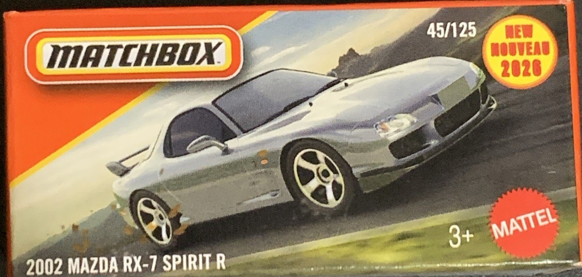 2026 Matchbox MB MBX Power Grab 2002 Mazda RX-7 Spirit R rx7