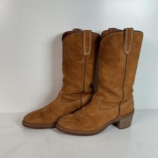 Vintage Wolverine Pig Skin Suede Cowgirl Boots USA Made Women s 7.5 M
