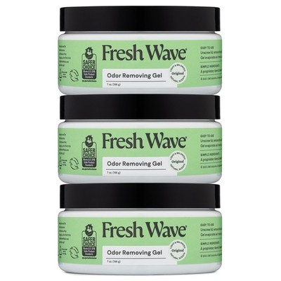 Fresh Wave Odor Removing Gel, 7 oz., Pack of 3 - 7 fl oz (Pack 3), Green 