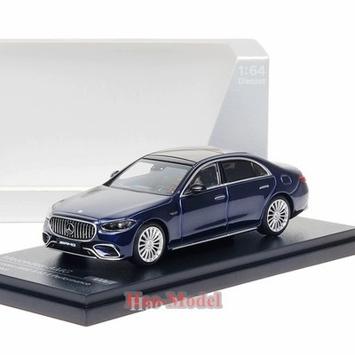 AR box 1/64 Mercedes Benz AMG S63 E Alloy Diecast Model Car Display Gifts Blue