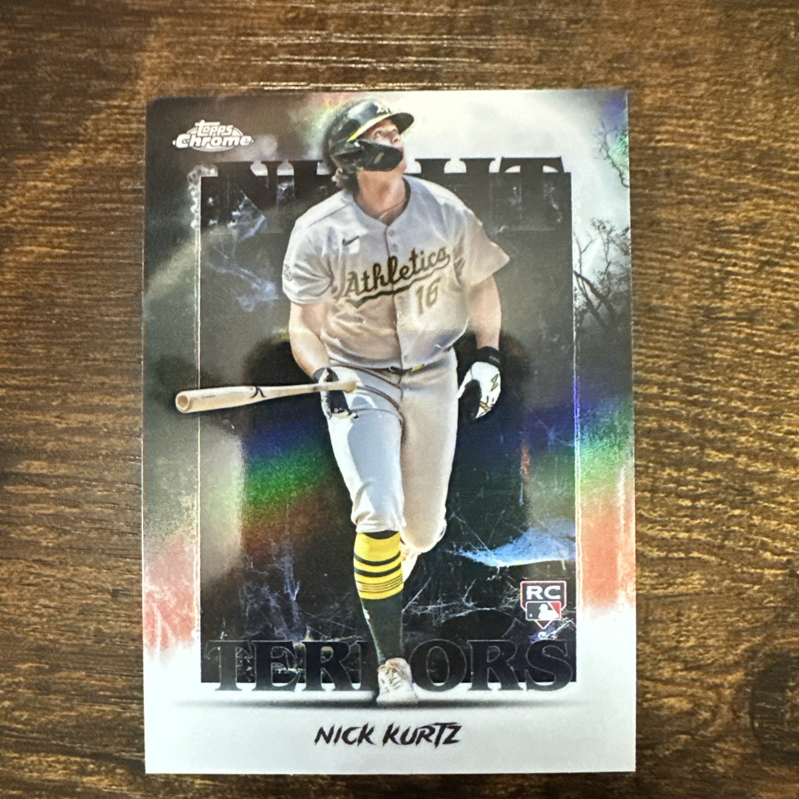 2025 Topps Chrome Update Series - Night Terrors Nick Kurtz #NT-5 (RC)