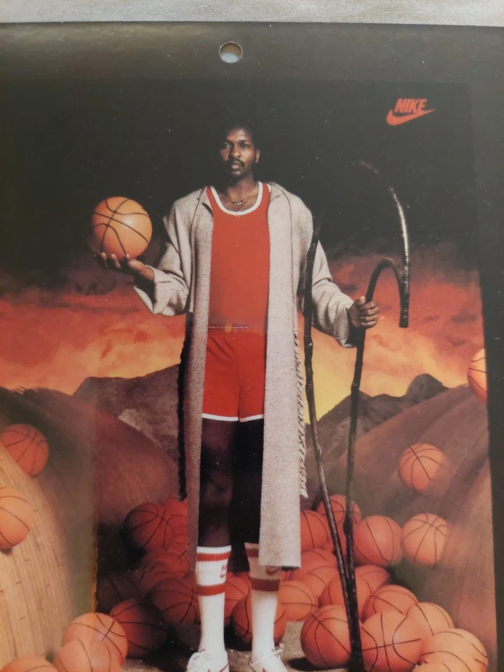 Vintage Nike Poster Card Moses Malone - Image 2 of 4