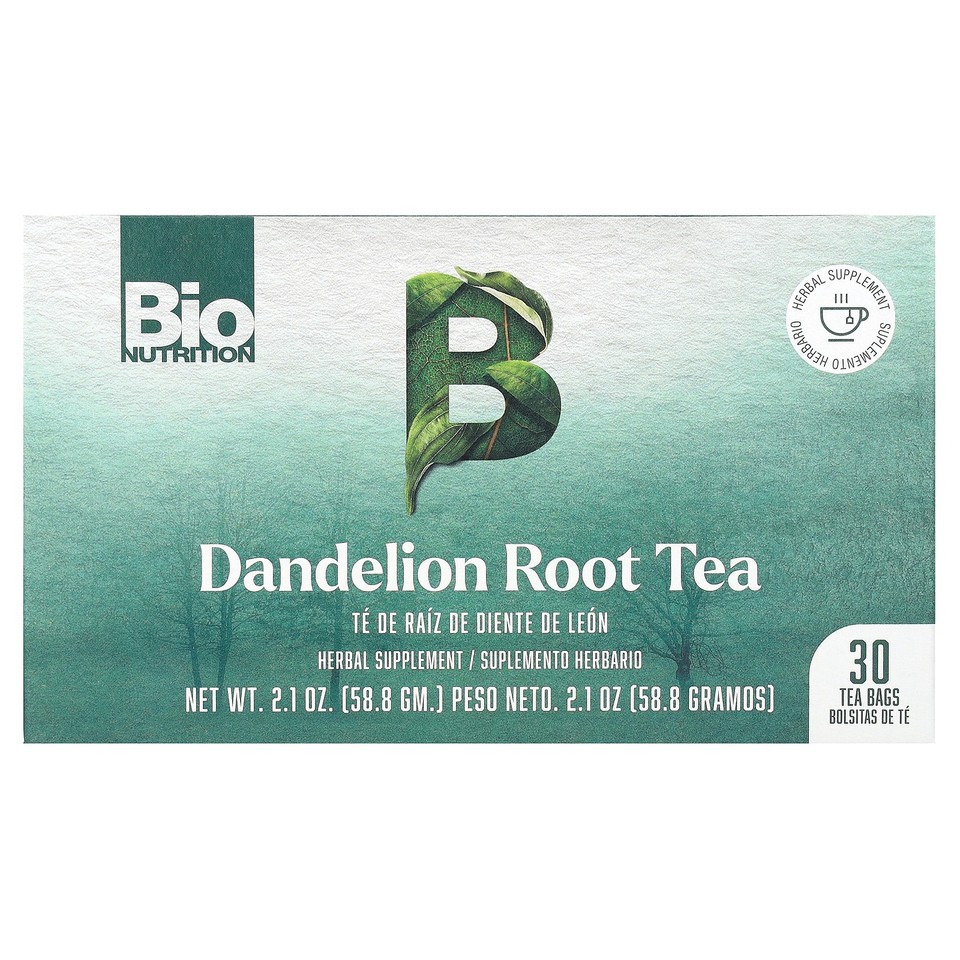 Dandelion Root Tea, Caffeine Free, 30 Tea Bags, 2.1 oz (58.8 g)