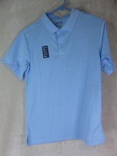 Izod Approved School Wear Polo Men's Size Small (34-35) Blue Short Sleeve NWT