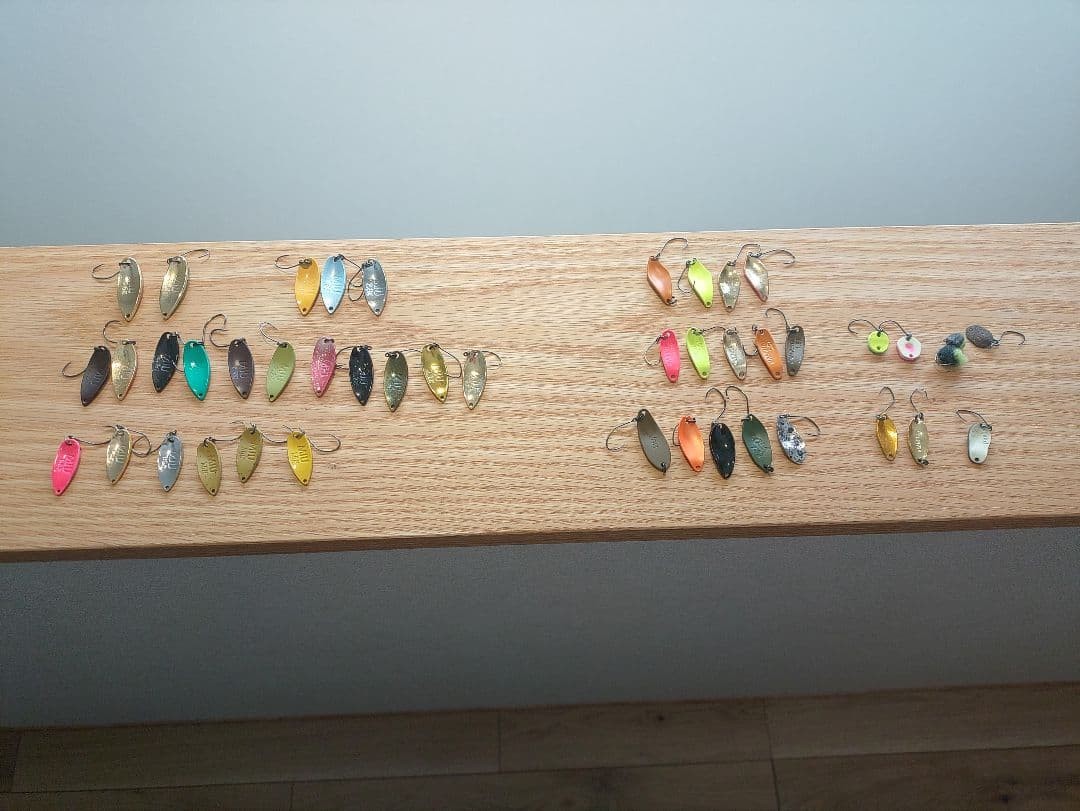 Miu, Marshal, Hi Burst Trout Spoon Lure Set 43pcs, 1-3.5g, Used - Image 2
