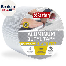 Super Waterproof Aluminum Butyl Tape, 4-Inch X 16-Foot, Aluminum Foil Tape with