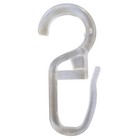 DELFRA 100 Clip Hooks 10 mm Transparent Pleated for Curtain