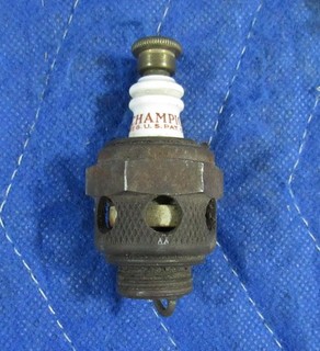 ORIGINAL #3 CHAMPION SPARK PLUG HARLEY KNUCKLEHEAD FLATHEAD