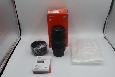 Sony E 70-350mm f/4.5-6.3 G OSS Zoom Lens with Hood Caps Box Papers Wrapping