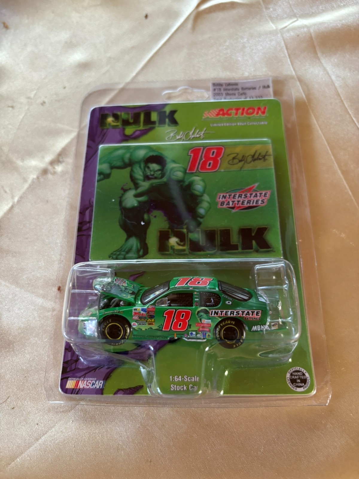 2003 Action Bobby Labonte 18 Hulk Interstate Batteries 1:64 Diecast Sealed Rare