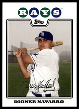 2008 Topps Dioner Navarro Tampa Bay Rays #418