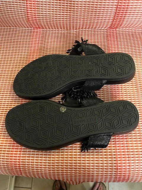 Sandalia Tanga Cuentas Alex Marie, Talla 9, Usada-Excelente Estado Foto 4 de 4