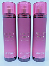 3 BATH  BODY WORKS FRUITY MUSK FINE FRAGRANCE BODY MIST SPRAY 8oz NEW