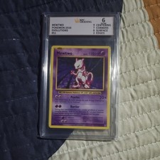 Mewtwo 51/108 evolutions 2016 pokemon card rpc grading 6 slab graded tcg