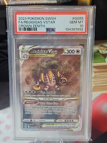 PSA 10 Regigigas VSTAR GG55/GG70 Galarian Gallery Holo Pokémon 2023 Crown Zenith