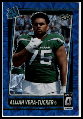 2021 Donruss Optic #264 Alijah Vera-Tucker Blue Scope