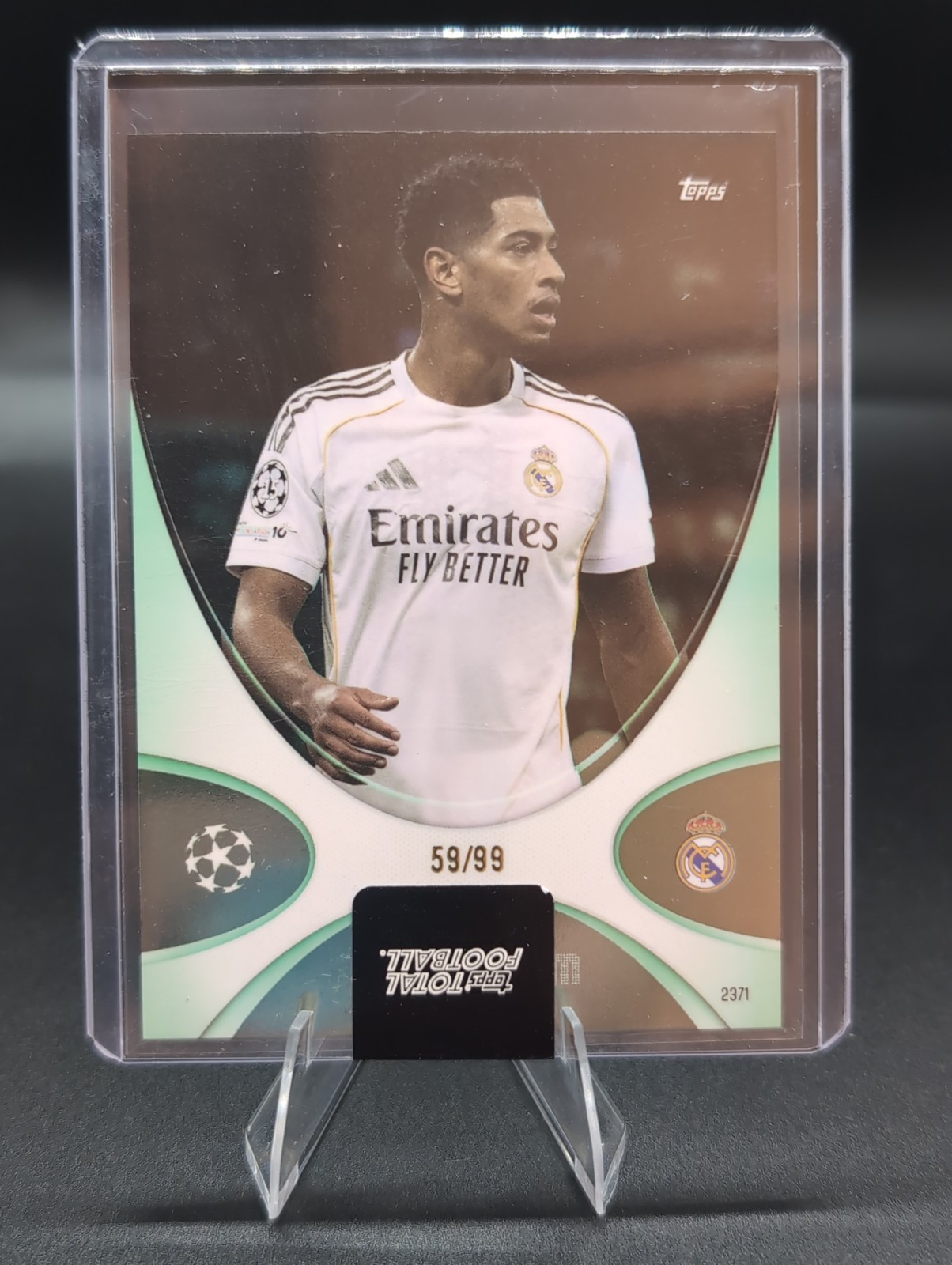 JUDE BELLINGHAM 2024-25 TOPPS TOTAL FOOTBALL SOCCER GREEN /99 #2371 MADRID Q7357 view 1