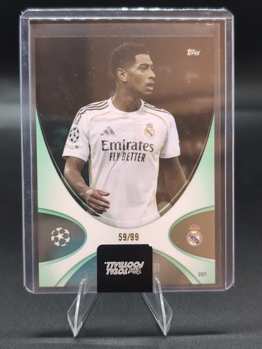 JUDE BELLINGHAM 2024-25 TOPPS TOTAL FOOTBALL SOCCER GREEN /99 #2371 MADRID Q7357