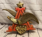 Vintage Anheuser Busch Beer Sign 3D Flying Eagle Budweiser Faux Wood