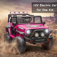12V Electric Kids Ride on Truck Battery Powered Car Toys w/ Remote Control Light