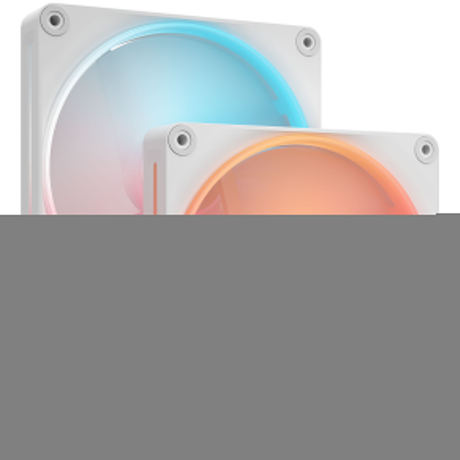 Corsair iCUE LINK LX140-R RGB, Ventola PWM Reverse, Dual Fan Kit, Bianco - 140mm