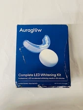 Auraglow Complete LED Whitening Kit, 20 Treatments-Exp 05/2027-New-Box Damage