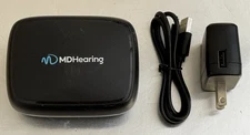 MD Hearing Volt Series H Digital Rechargeable 2pc Hearing Aids W/Charging Case